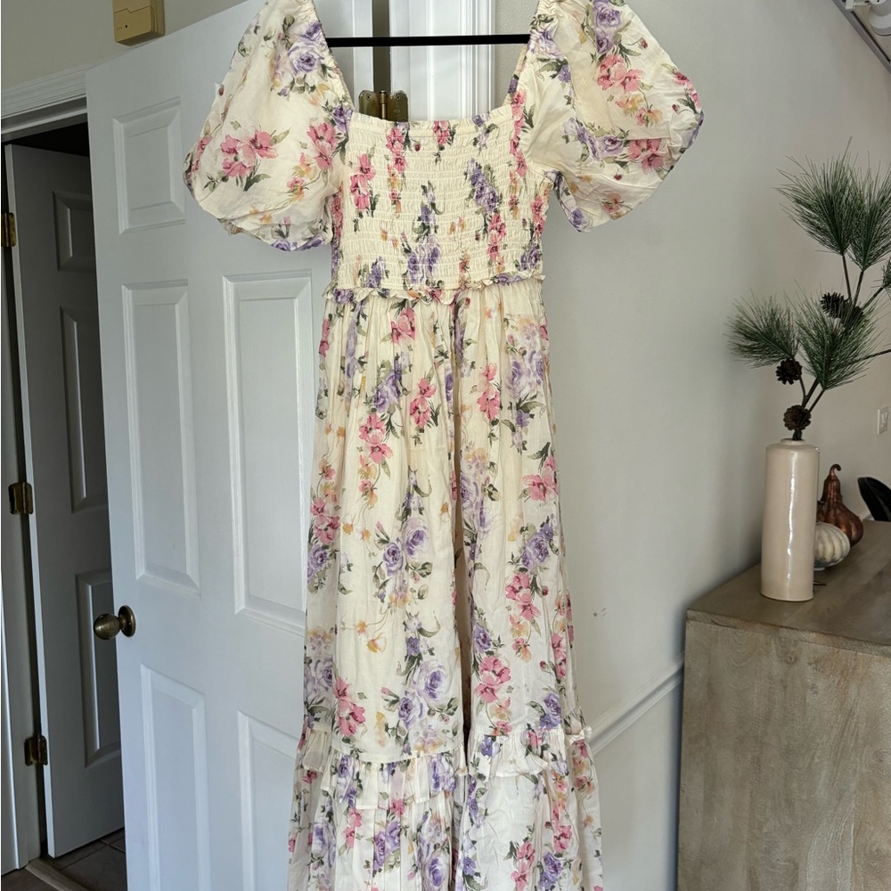 GAP x LoveShackFancy floral puff sleeve dress. Multiple sizes. NWT - Picture 7 of 8